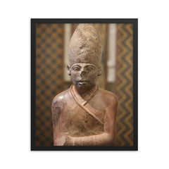 Khasekhemwy framed print on a plain backdrop in size 16"x20".