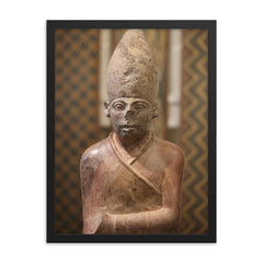 Khasekhemwy framed print on a plain backdrop in size 18"x24".