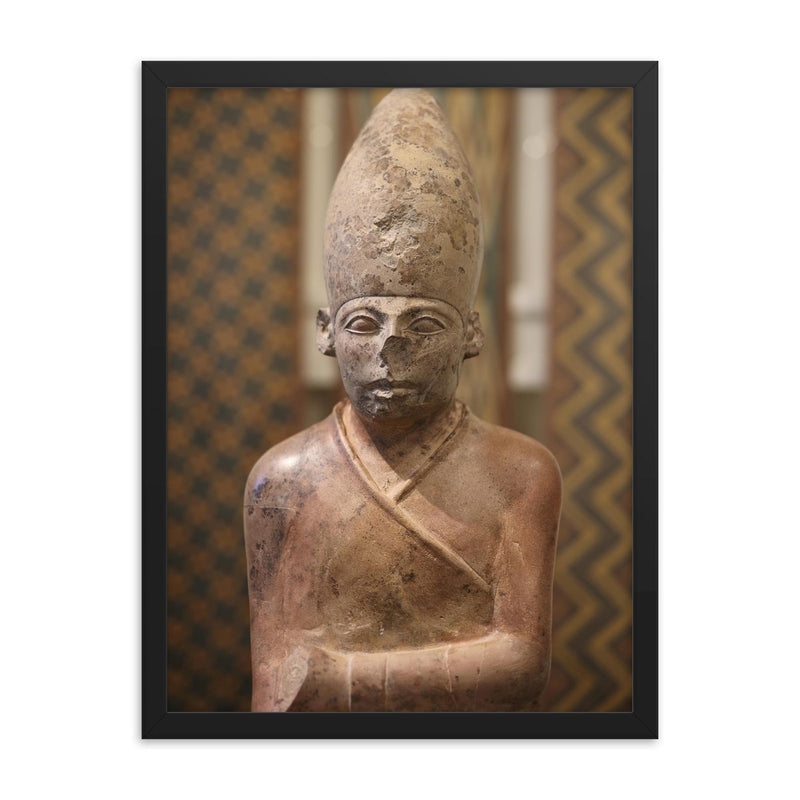 Khasekhemwy framed print on a plain backdrop in size 18