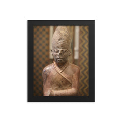 Khasekhemwy framed print on a plain backdrop in size 8"x10".