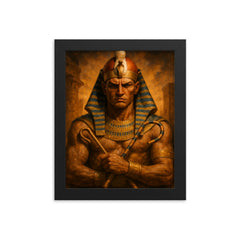 Khasekhemwy framed print on a plain backdrop in size 8"x10".