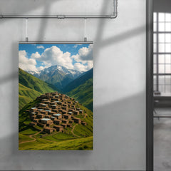 Khinalig Village Azerbaijan poster 4