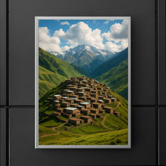 Khinalig Village Azerbaijan poster 5