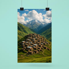 Khinalig Village Azerbaijan poster 6