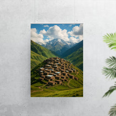 Khinalig Village Azerbaijan poster 7