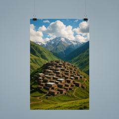Khinalig Village Azerbaijan poster 9