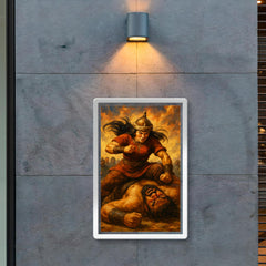 Khutulun wrestler princess pinning giant rival poster 2