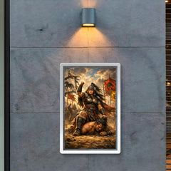 Khutulun wrestling champion beneath Mongol banners poster 2