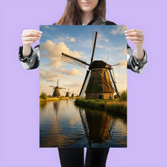 Kinderdijk Windmills Netherlands poster 3