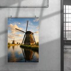 Kinderdijk Windmills Netherlands poster 4