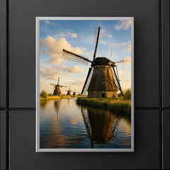 Kinderdijk Windmills Netherlands poster 5