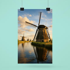 Kinderdijk Windmills Netherlands poster 6