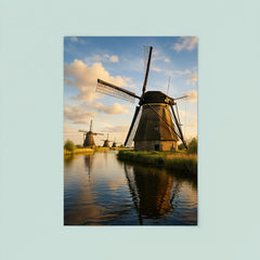 Kinderdijk Windmills Netherlands poster 8