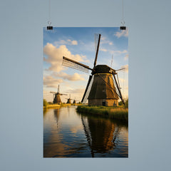 Kinderdijk Windmills Netherlands poster 9