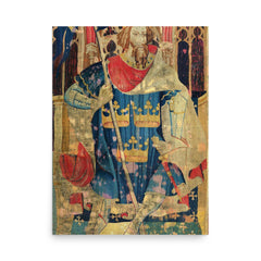 King Arthur poster on a plain backdrop in size 18"x24".