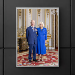 King Charles III and Queen Camilla official Australian portrait - full length version poster 5