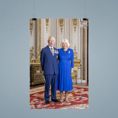 King Charles III and Queen Camilla official Australian portrait - full length version poster 9