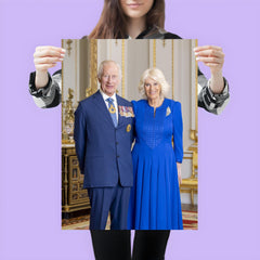 King Charles III and Queen Camilla official Australian portrait poster 3