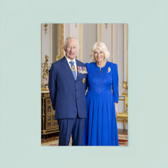 King Charles III and Queen Camilla official Australian portrait poster 8