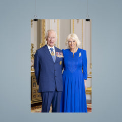 King Charles III and Queen Camilla official Australian portrait poster 9