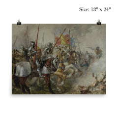 King Henry V at the Battle of Agincourt by Sir John Gilbert, 1415 poster 5