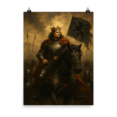 King Matthias Corvinus and the Black Army poster on a plain backdrop in size 8"x10".