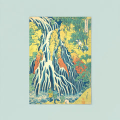 Kirifuri Waterfall at Kurokami Mountain by Hokusai poster 8