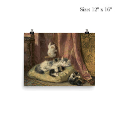Kittens at Play by Henriette Ronner-Knip poster 3