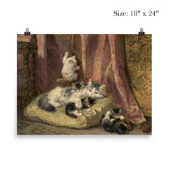 Kittens at Play by Henriette Ronner-Knip poster 5