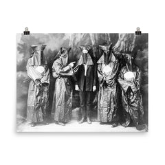 Knights of the Invisible Jungle of the Tiger's Eye poster on a plain backdrop in size 8"x10".