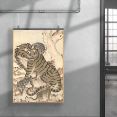 Korean art - Tiger Family - late 1800s poster 4