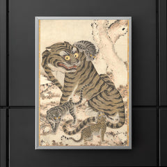 Korean art - Tiger Family - late 1800s poster 5