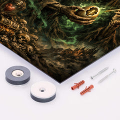 Koschei the Deathless with hidden needle metal print mockup
