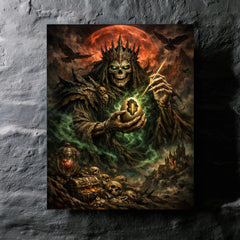 Koschei the Deathless with hidden needle metal print mockup