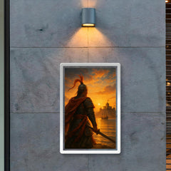 Koxinga at dawn facing Dutch fortress poster 2