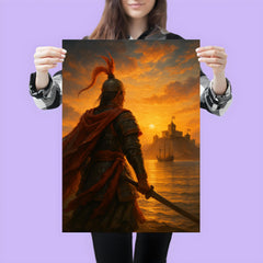 Koxinga at dawn facing Dutch fortress poster 3