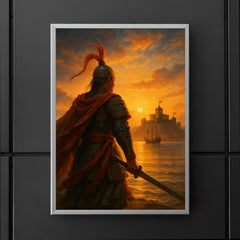 Koxinga at dawn facing Dutch fortress poster 5