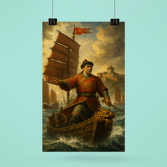 Koxinga at sea before Fort Zeelandia poster 6