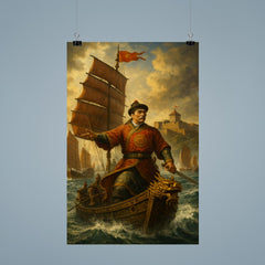 Koxinga at sea before Fort Zeelandia poster 9