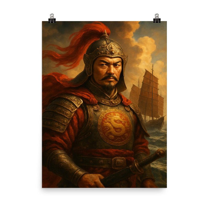 Koxinga poster on a plain backdrop in size 8