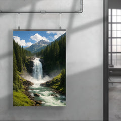 Krimml Waterfalls Austria poster 4