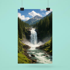 Krimml Waterfalls Austria poster 6