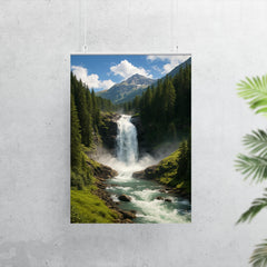 Krimml Waterfalls Austria poster 7