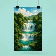 Krka Waterfalls Croatia poster 6