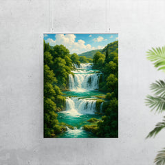 Krka Waterfalls Croatia poster 7