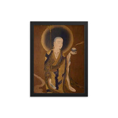 Ksitigarbha framed print on a plain backdrop in size 12"x16".