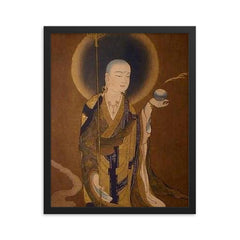 Ksitigarbha framed print on a plain backdrop in size 16"x20".