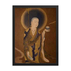 Ksitigarbha framed print on a plain backdrop in size 18"x24".