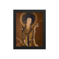 Ksitigarbha framed print on a plain backdrop in size 8"x10".