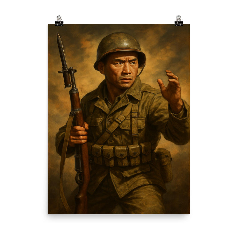 Kurt Chew Een Lee poster on a plain backdrop in size 8